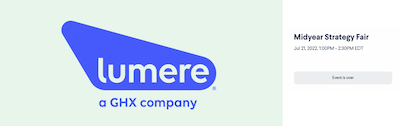 lumere logo on mint backgroun